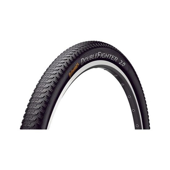 Continental Double Fighter III Tire 28x1 3/8x1 5/8 Black Refl