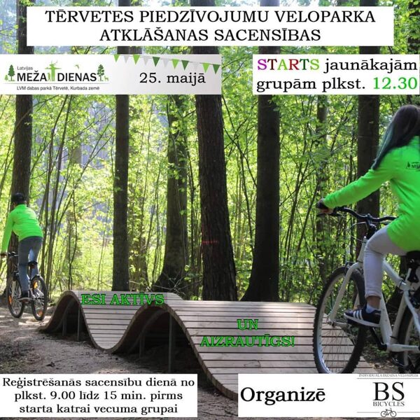 Tērvetes piedzīvojumu velo parka atklāšanas sacensības